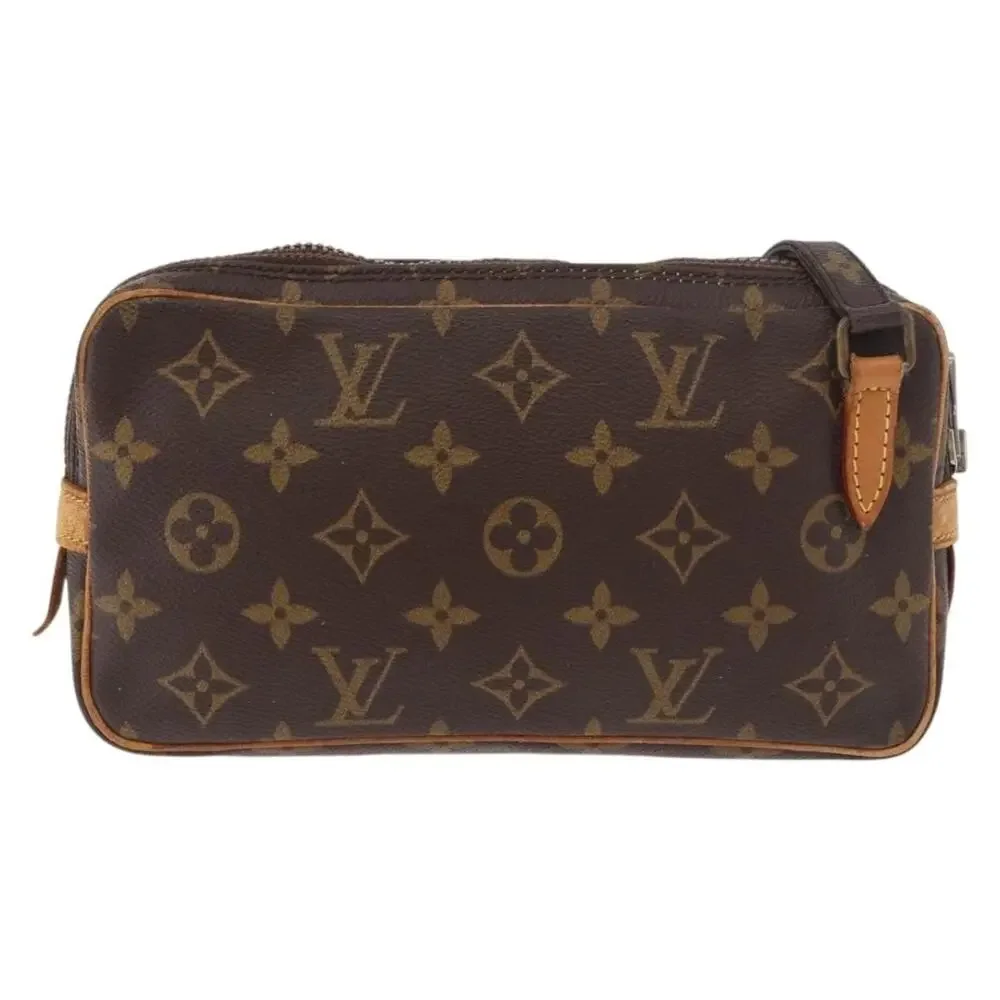 Louis Vuitton Monogram Marly Bandouliere Shoulder Bag Brown
